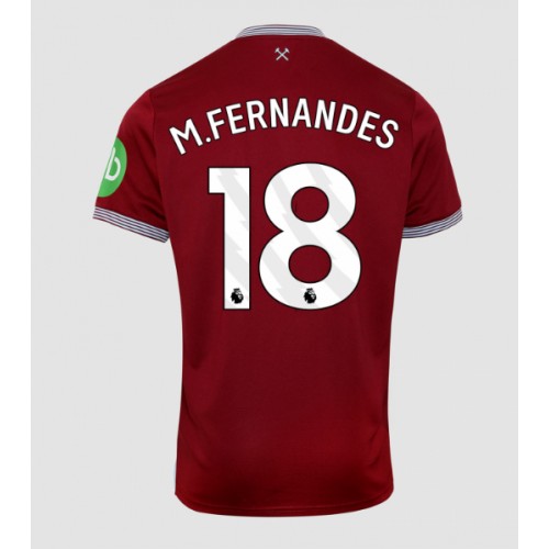 Lacne Muži Futbalové dres West Ham United Mateus Fernandes #18 2025-26 Krátky Rukáv - Domáci